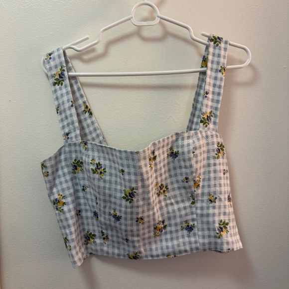 Reformation Floral Linen Top - Picture 1 of 2